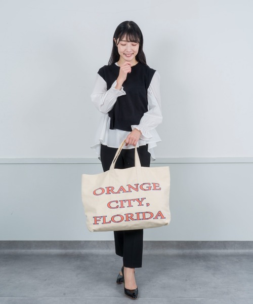 The Bagmati（ザバグマティ）の「【THE BAGMATI/ザ・バグマティー】ユニセックス コットンキャンバスバッグ　トートバッグ ラージサイズ（トートバッグ・レディース・ライトブルー/クリーム/ベージュ・FREE）」の16枚目の写真