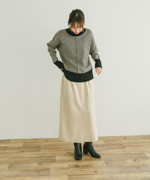 ITEMS URBANRESEARCH（アイテムズ アーバンリサーチ）の「ペンシルタイトスカート（スカート・レディース・アイボリー/ブルー/モカ・FREE）」の12枚目の写真