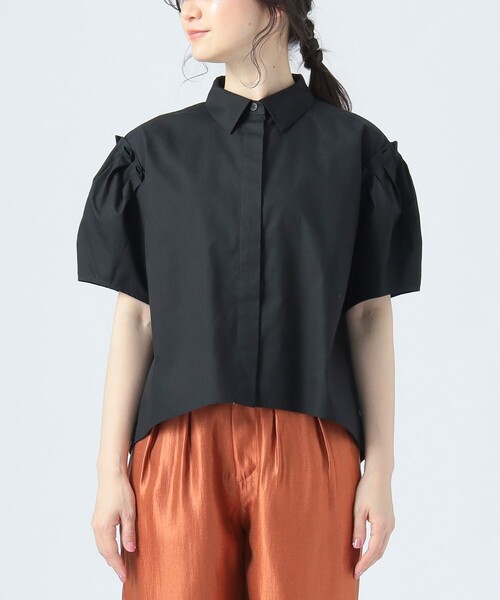 BEAMS HEART（ビームスハート）の「【3色展開】肩タック ビッグ シャツ（シャツ/ブラウス・レディース・オフホワイト/サックスブルー/ブラック・FREE）」の16枚目の写真
