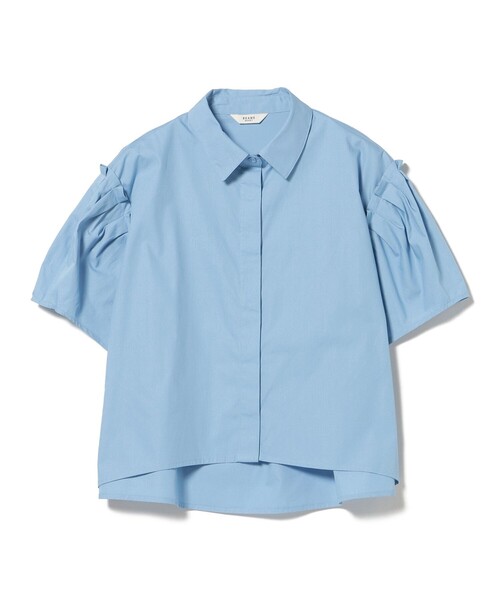 ブラウス シャツ 「3色展開」肩タック ビッグ シャツ レディース BEAMS HEART ブラウス シャツ 「3色展開」肩タック ビッグ