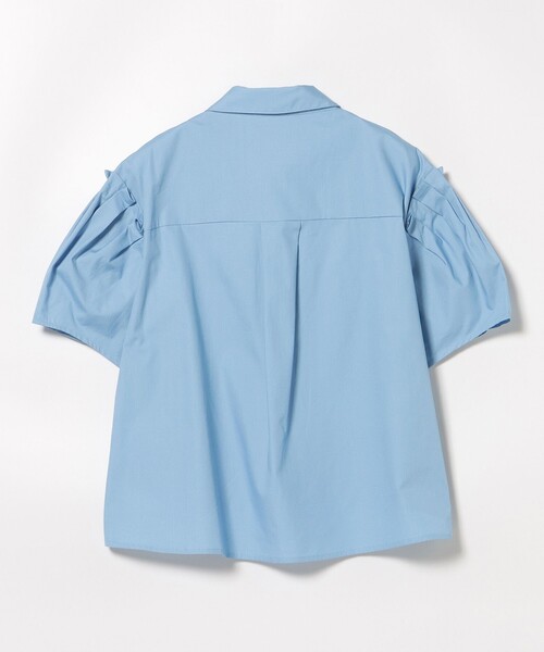 BEAMS HEART(ビームスハート)の「【ゆったりなのに華奢見え】肩タック ビッグ シャツ(シャツ/ブラウス・レディース・オフホワイト/サックスブルー/ブラック・FREE)」の18枚目の写真