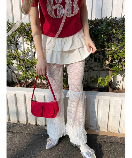 WC（ダブル シー）の「《アップデートで新登場！》フリルレースパンツ（その他パンツ・レディース・ブラック/ホワイト/ピンク・FREE）」の16枚目の写真