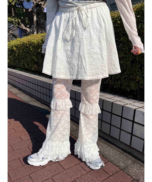 WC（ダブル シー）の「《アップデートで新登場！》フリルレースパンツ（その他パンツ・レディース・ブラック/ホワイト/ピンク・FREE）」の20枚目の写真