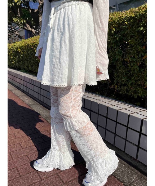 WC（ダブル シー）の「《アップデートで新登場！》フリルレースパンツ（その他パンツ・レディース・ブラック/ホワイト/ピンク・FREE）」の21枚目の写真