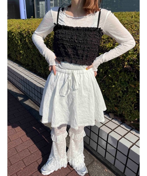 seri9 ミニレース フリフパンツMiniLace FURI FURI PT furifuri pants / gray | herin