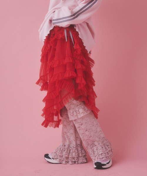 WC（ダブル シー）の「《アップデートで新登場！》フリルレースパンツ（その他パンツ・レディース・ブラック/ホワイト/ピンク・FREE）」の8枚目の写真