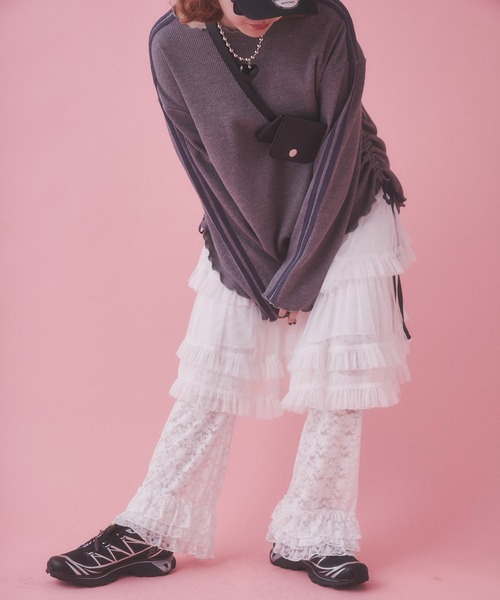 WC（ダブル シー）の「《アップデートで新登場！》フリルレースパンツ（その他パンツ・レディース・ブラック/ホワイト/ピンク・FREE）」の4枚目の写真