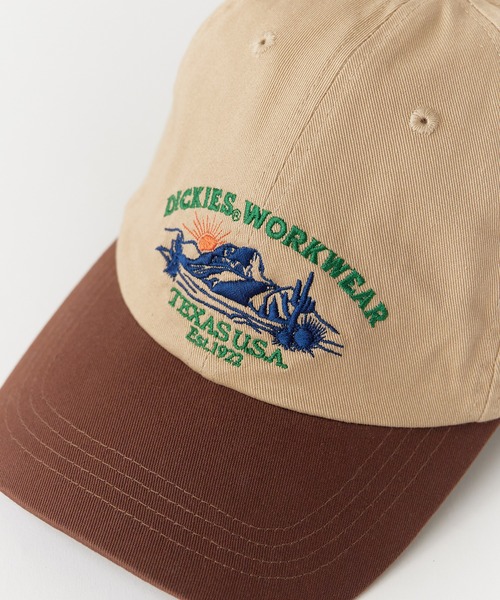 Dickies（ディッキーズ）の「Dickies/ディッキーズ EX 2TONE MOUNTAIN EMBROIDERY CAP キャップ（キャップ・メンズ・アイボリー/ブラウン/ブラック/ダークネイビー・FREE）」の11枚目の写真