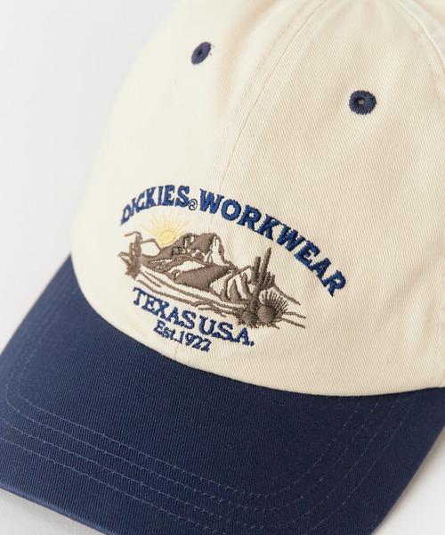 Dickies（ディッキーズ）の「Dickies/ディッキーズ EX 2TONE MOUNTAIN EMBROIDERY CAP キャップ（キャップ・メンズ・アイボリー/ブラウン/ブラック/ダークネイビー・FREE）」の9枚目の写真