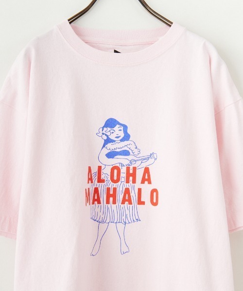 豪華 FUNG/ファング] ALOHA カットオフプリントTシャツ（T MAHALO トップス