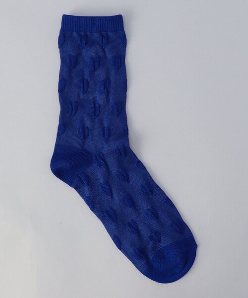 coen（コーエン）の「【再入荷・新色登場】ハート ジャガード ソックス（ソックス/靴下・レディース・ターコイズブルー/オフホワイト/ブラック/ピンク/レッド/コバルトブルー/ロイヤルブルー/その他1/その他2・FREE）」の4枚目の写真