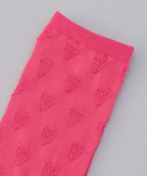 coen（コーエン）の「【再入荷・新色登場】ハート ジャガード ソックス（ソックス/靴下・レディース・ターコイズブルー/オフホワイト/ブラック/ピンク/レッド/コバルトブルー/ロイヤルブルー/その他1/その他2・FREE）」の12枚目の写真