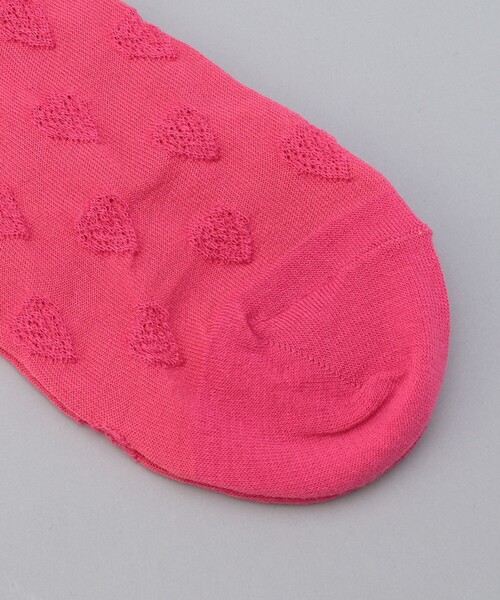 coen（コーエン）の「【再入荷・新色登場】ハート ジャガード ソックス（ソックス/靴下・レディース・ターコイズブルー/オフホワイト/ブラック/ピンク/レッド/コバルトブルー/ロイヤルブルー/その他1/その他2・FREE）」の10枚目の写真