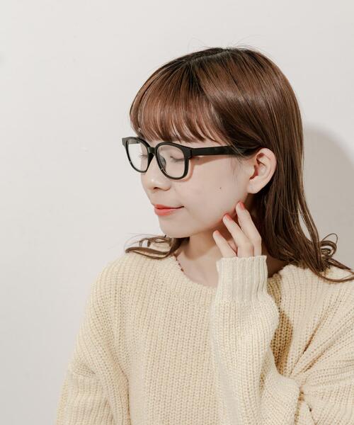 SMELLY(スメリー)の「ウェリントンタイプダテメガネ(メガネ・レディース・ブラウン系その他/ブラック・-)」の7枚目の写真