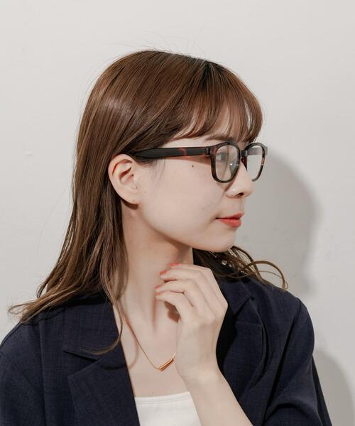 SMELLY(スメリー)の「ウェリントンタイプダテメガネ(メガネ・レディース・ブラウン系その他/ブラック・-)」の14枚目の写真