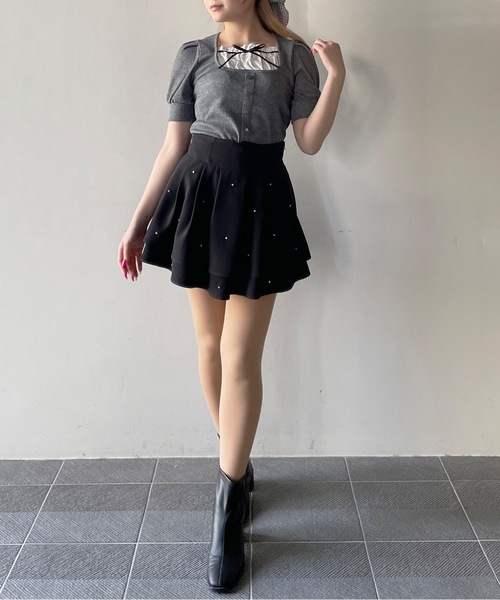 one way（ワンウェイ）の「レイヤード風半袖カットソー（Tシャツ/カットソー・レディース・グレー/ブラック/ホワイト/ピンク・FREE）」の22枚目の写真