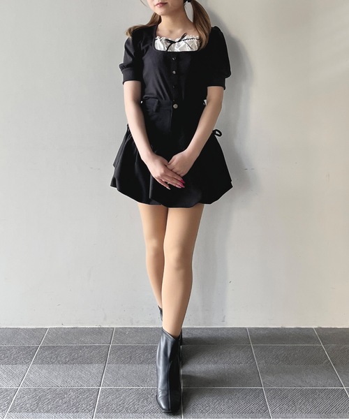 one way（ワンウェイ）の「レイヤード風半袖カットソー（Tシャツ/カットソー・レディース・グレー/ブラック/ホワイト/ピンク・FREE）」の15枚目の写真