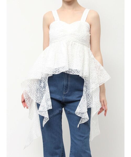 dazzlin（ダズリン）の「レースビッグフリルブラウス（シャツ/ブラウス・レディース・オフホワイト・FREE）」の16枚目の写真