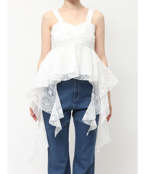 dazzlin（ダズリン）の「レースビッグフリルブラウス（シャツ/ブラウス・レディース・オフホワイト・FREE）」の17枚目の写真