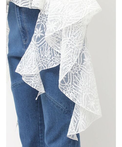 dazzlin（ダズリン）の「レースビッグフリルブラウス（シャツ/ブラウス・レディース・オフホワイト・FREE）」の22枚目の写真