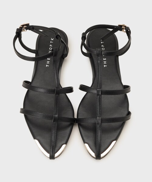 THE SHOP TK （ザ ショップ ティーケー ）の「華奢ストラップサンダル（サンダル・レディース・ブラック/ベージュ・35/45）」の3枚目の写真