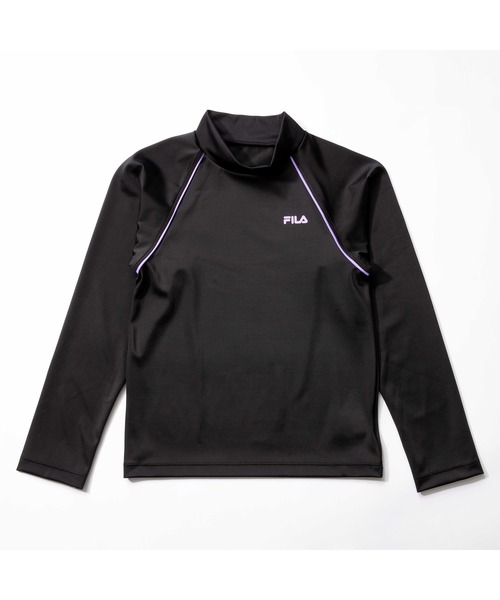 FILA フィラ ラッシュガード 長袖 UVカット 紫外線対策 速乾 伸縮性 スクール用 130～160cm（ラッシュガード）｜FILA ...