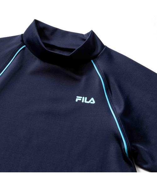 FILA（フィラ）の「FILA フィラ ラッシュガード 長袖 UVカット 紫外線対策 速乾 伸縮性 スクール用 130～160cm（ラッシュ ...