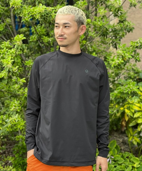 MARMOT(マーモット)の「【Marmot】Mt.Rash Guard Long Tee マウンテンラッシュガードロングティー(Tシャツ/カットソー・メンズ・ブラック/ホワイト/ミント・MEDIUM/LARGE/X-LARGE)」の2枚目の写真