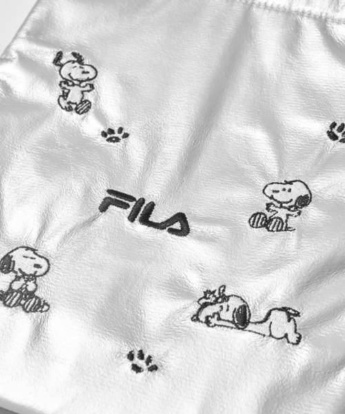 FILA(フィラ)の「【FILA フィラ × PEANUTS】フロント刺繍 ドローストリングミニショルダーバッグ(ショルダーバッグ・レディース・ホワイト/ブラック/シルバー・FREE)」の13枚目の写真
