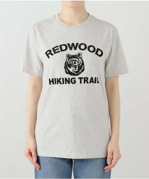 MIXTA（ミクスタ）の「MIXTA/ミクスタ REDWOOD TEE MXT1010003（Tシャツ/カットソー・レディース・ライトグレー/キャメル・FREE）」の8枚目の写真