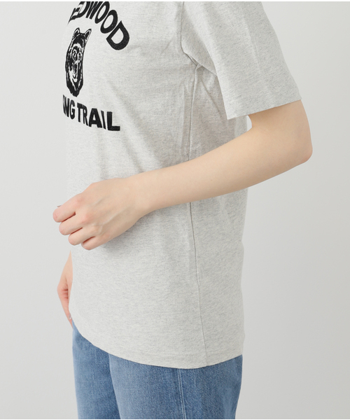 MIXTA（ミクスタ）の「MIXTA/ミクスタ REDWOOD TEE MXT1010003（Tシャツ/カットソー・レディース・ライトグレー/キャメル・FREE）」の12枚目の写真