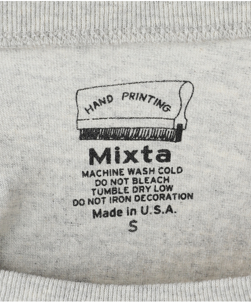 MIXTA（ミクスタ）の「MIXTA/ミクスタ REDWOOD TEE MXT1010003（Tシャツ/カットソー・レディース・ライトグレー/キャメル・FREE）」の13枚目の写真