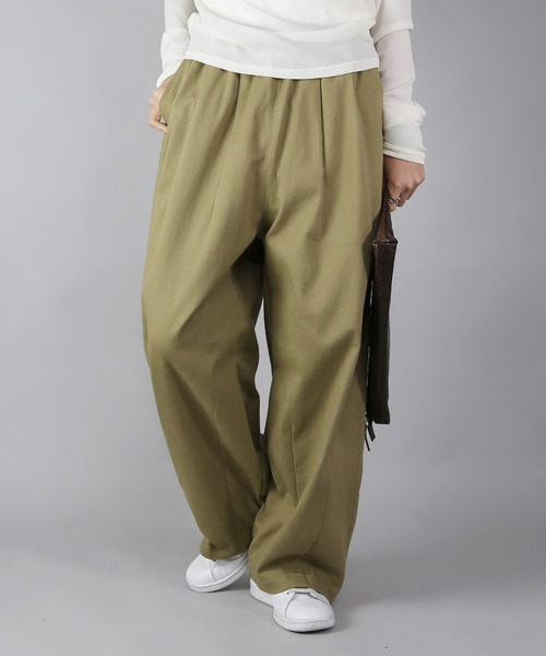 セール】裾タックバルーンツイルイージーパンツ（その他パンツ