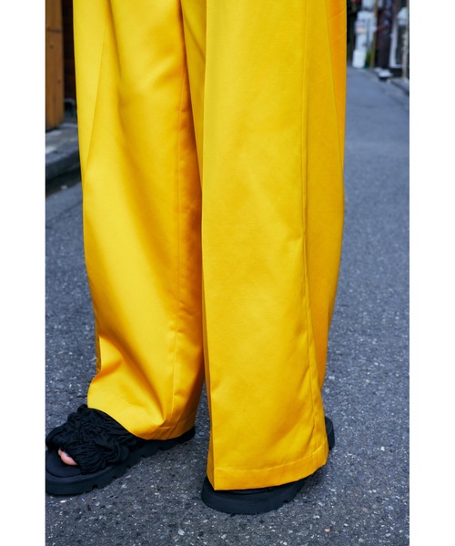 ENFOLD(エンフォルド)の「Riopele ワイドシルエットパンツ(その他パンツ・レディース・ブラック/オレンジ系その他・38/36)」の8枚目の写真