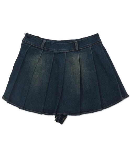 dispark(ディスパーク)の「DISPARK/プリーツブラストミニスカパン(デニムスカート・レディース・インディゴブルー・SMALL/MEDIUM)」の10枚目の写真