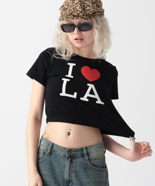 FOREVER 21（フォーエバー トゥエンティーワン）の「【2025SS】LOVETシャツ（Tシャツ/カットソー・レディース・オフホワイト/ブラック/カモフラージュ・FREE）」の7枚目の写真