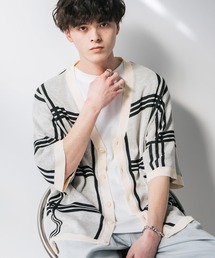 Ron Herman カーディガン　ベージュ　メンズ　Mサイズ 送料無料】Ron Herman ロンハーマン Solid Pocket Cardigan (Ron