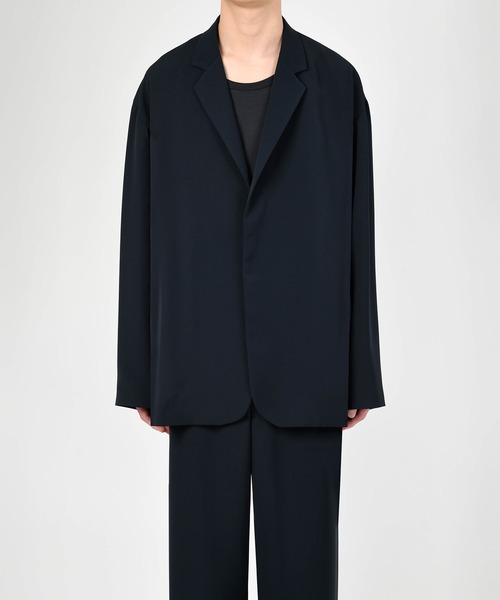 LAD MUSICIAN（ラッドミュージシャン）の「POLYESTER TWILL UNCONSTRUCTED BIG JACKET（その他アウター・メンズ・ブラック/ネイビー系・42/44/46）」の10枚目の写真