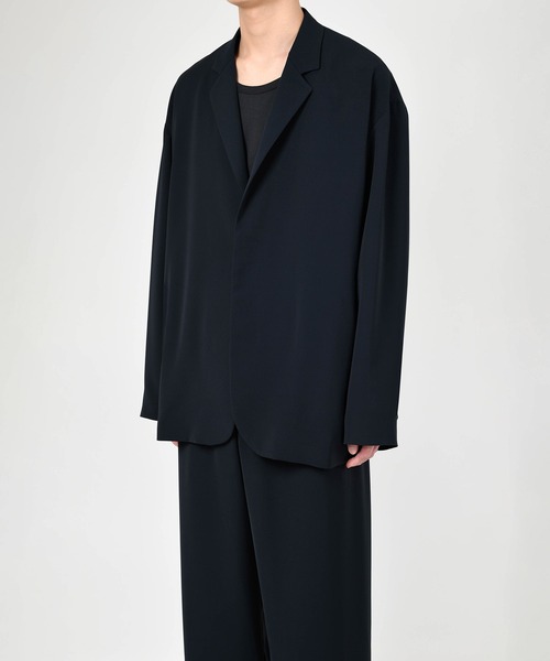 LAD MUSICIAN（ラッドミュージシャン）の「POLYESTER TWILL UNCONSTRUCTED BIG JACKET（その他アウター・メンズ・ブラック/ネイビー系・42/44/46）」の11枚目の写真