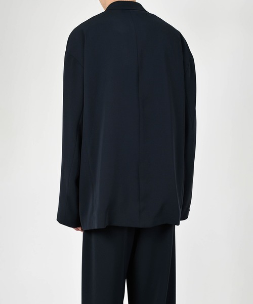 LAD MUSICIAN（ラッドミュージシャン）の「POLYESTER TWILL UNCONSTRUCTED BIG JACKET（その他アウター・メンズ・ブラック/ネイビー系・42/44/46）」の12枚目の写真