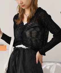 ROOPTOKYO | シアーカーディガン ショート丈(カーディガン/ボレロ)