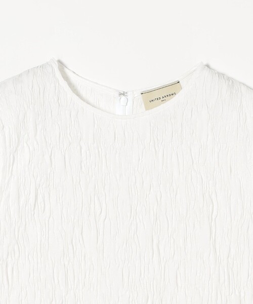 ユリウス　697CUM11 新品未使用品　ブラック　シャーリングノースリーブ UNITED ARROWS ブラウス シャツ シャーリングジャガード