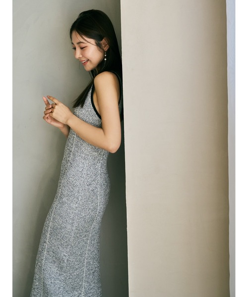 ✨セール✨現品限り✨ほぼ未使用品✨フレイアイディー Iラインリブニットワンピース セール】Iラインリブニットワンピース（ワンピース）｜FRAY I.D