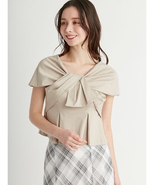 セルフォード　リボンモチーフカットソー CELFORD 新品　Tシャツ　半袖 リボンモチーフカットソー（カットソー/Tシャツ）｜CELFORD