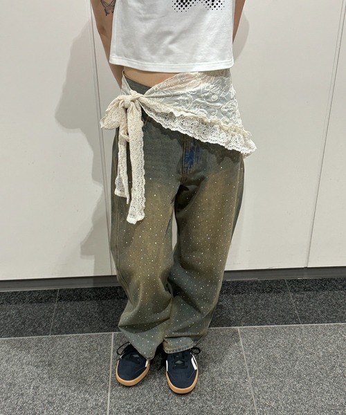 WEGO(ウィゴー)の「WEGO/マルチレースラップスカート(スカート・レディース・アイボリー・FREE)」の2枚目の写真