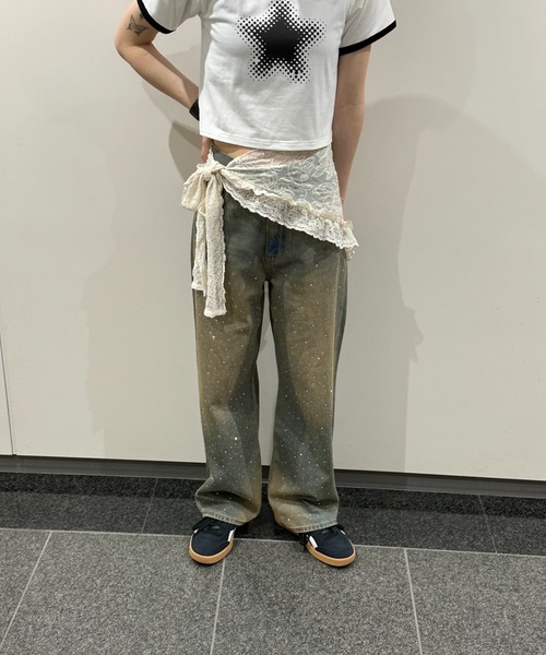 WEGO(ウィゴー)の「WEGO/マルチレースラップスカート(スカート・レディース・アイボリー・FREE)」の3枚目の写真