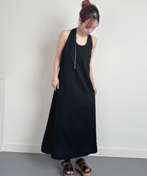 ツイスト ストラップ ロングワンピース