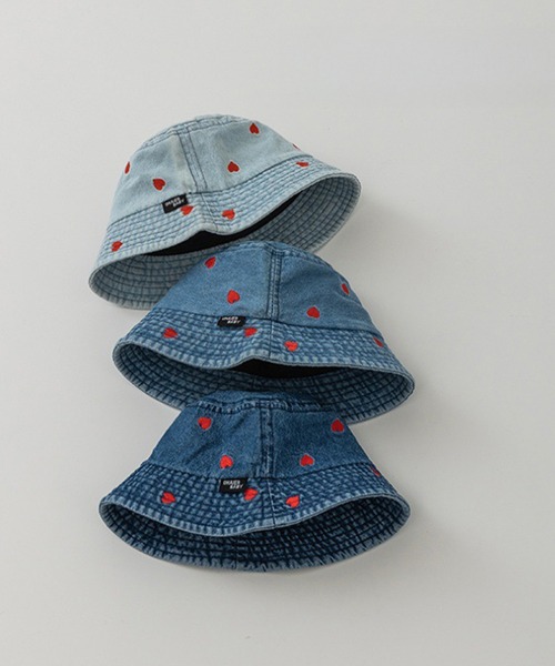 ハート刺繍バケットハット（ハット）｜IRADOWL（アイラドール