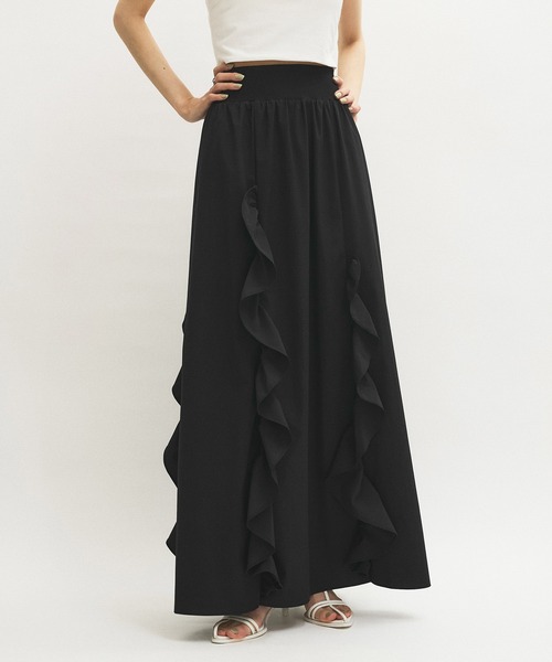 ADAM ET ROPE'（アダムエロペ）の「フリルスカート（スカート・レディース・ブラック/ブルー系その他6・FREE）」の12枚目の写真