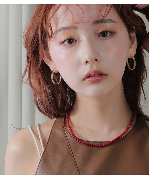 voov(ブーブ)の「フープ ピアス(ピアス(両耳用)・レディース・シルバー/ゴールド・フリー)」の9枚目の写真